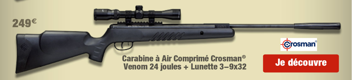 Carabine à Air Comprimé Crosman® Venom 24 joules + Lunette 3-9x32