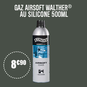  Gaz airsoft Walther® au silicone 500ml