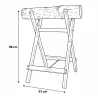 Chevalet en bois naturel pour sciage