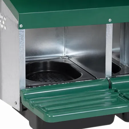 Pondoir poule pro vertical galvanisé 12 nids