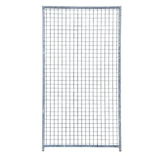 Kit chenil maille carrée avec porte et panneaux 2 m