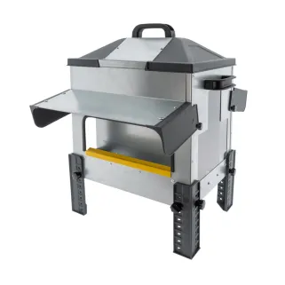 Mangeoire Robust® Grande Ouverture 16kg - Acier Galvanisé pour Volailles, Canards et Oies