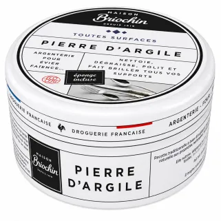 Pierre d'argile multi-usages 99% naturelle avec éponge incluse