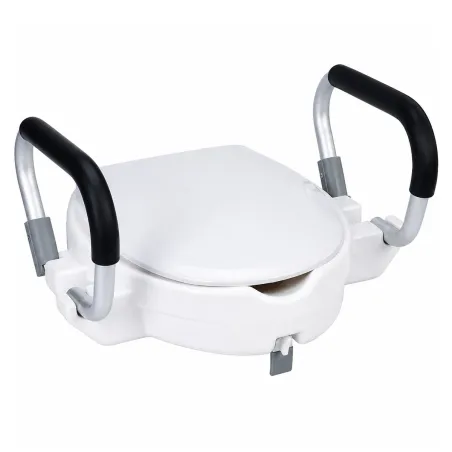 Réhausseur WC 40x43cm poignées alu mousse + abattant inclus