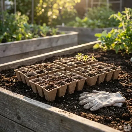 4 Plateaux biodégradables pour semis
