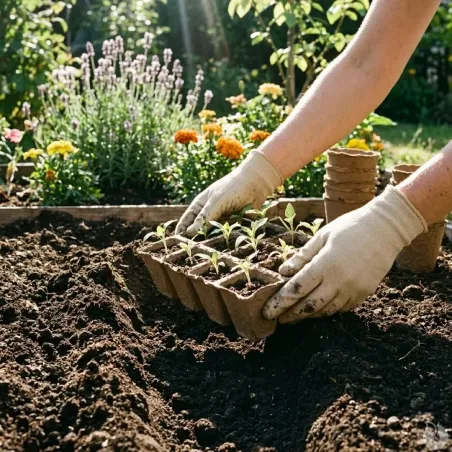 4 Plateaux biodégradables pour semis