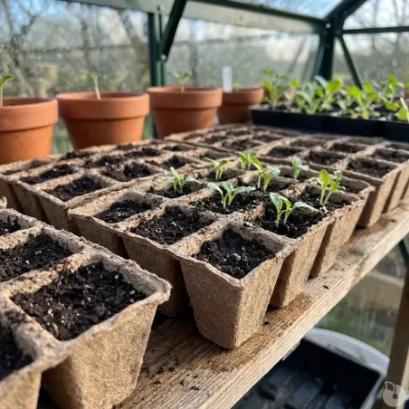 4 Plateaux biodégradables pour semis