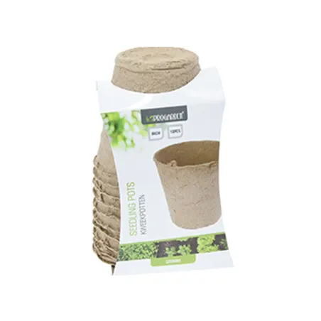 10 pots biodégradables pour semis Progarden