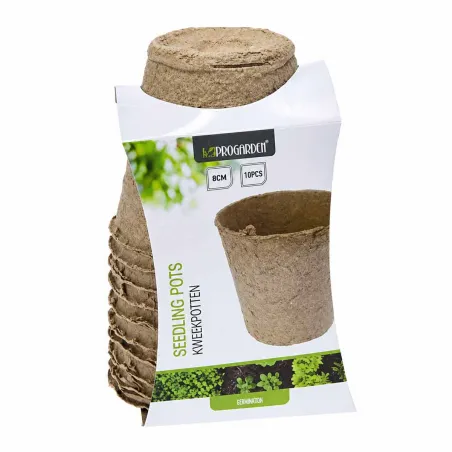 10 pots biodégradables pour semis Progarden