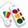 Bloc multiprise trio + 2 usb