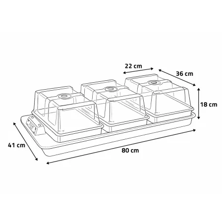 Serre chauffante BIG 3 automatique