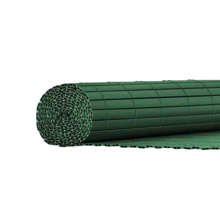 Canisse PVC occultant double face 1x5m vert - Occultation résistante et esthétique