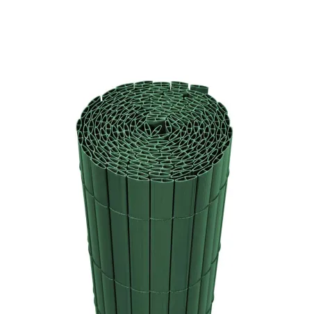 Canisse PVC occultant double face 1x5m vert - Occultation résistante et esthétique