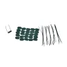 Canisse PVC occultant double face 1x5m vert - Occultation résistante et esthétique
