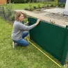 Canisse PVC occultant double face 1x5m vert - Occultation résistante et esthétique