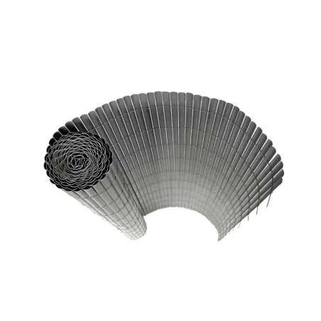 Canisse PVC occultant simple face 1x5m gris - Kit fixation inclus