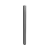 Canisse PVC occultant simple face 1x5m gris - Kit fixation inclus