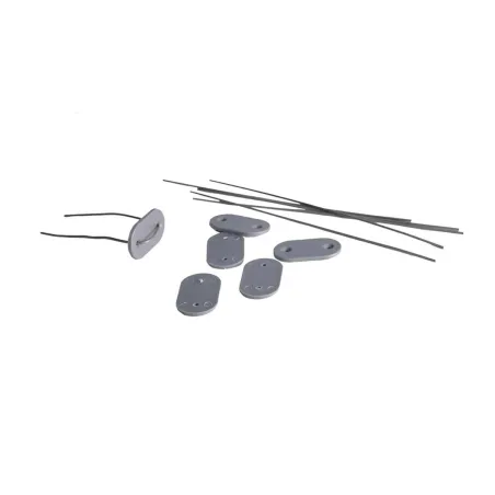 Canisse PVC occultant simple face 1x5m gris - Kit fixation inclus