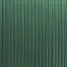 Canisse PVC occultant simple face 1x3m vert - Kit de fixation inclus