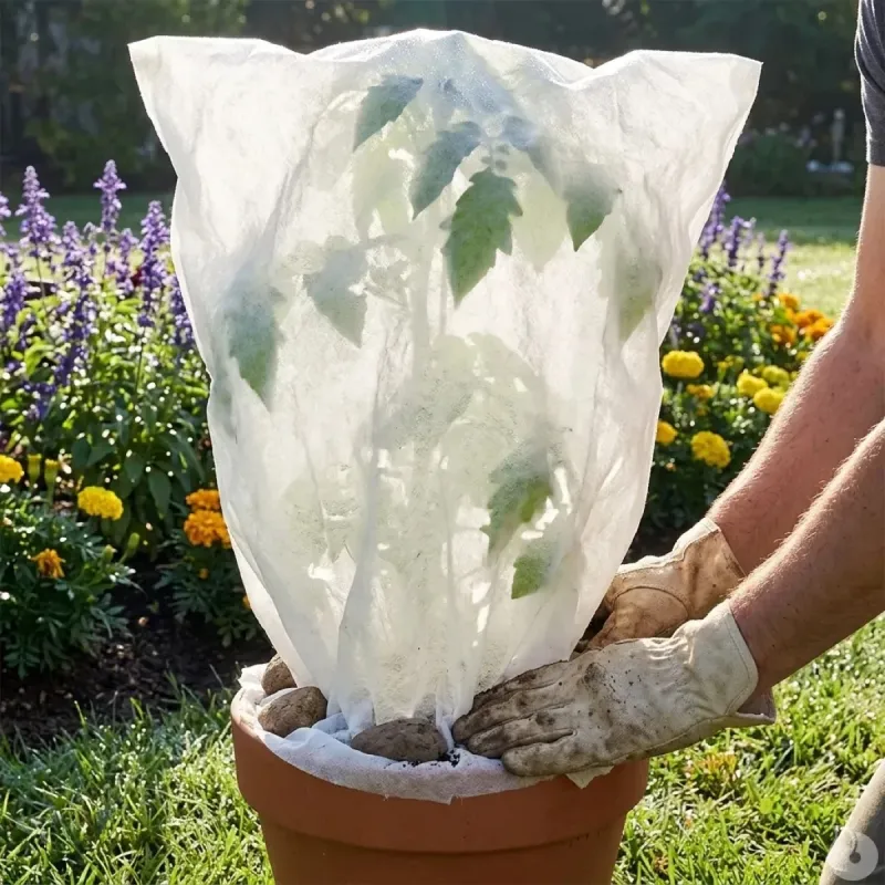 Couverture végétale non tissée 1x1,5m protection plantes