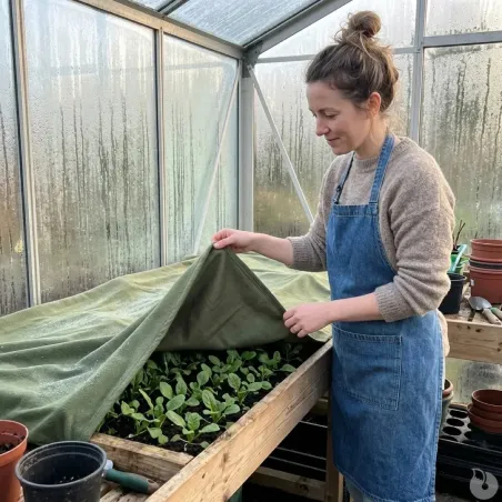 Couverture plantes non tissé 30g/m² protection hivernale