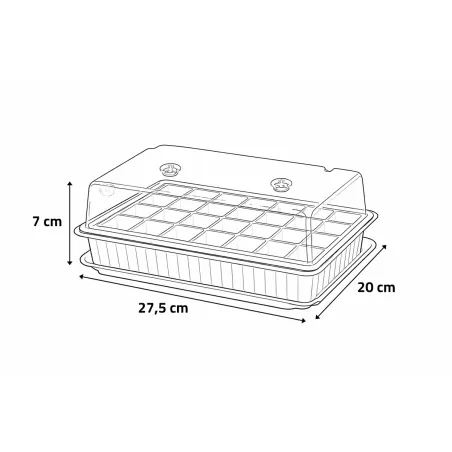 Kit de germination 27,5x20x7cm Progarden