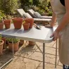 Table pliante rectangulaire de camping 120 x 60 x 70 cm