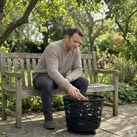 Brasero en métal Ø39xH32 cm