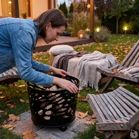 Brasero en métal Ø39xH32 cm