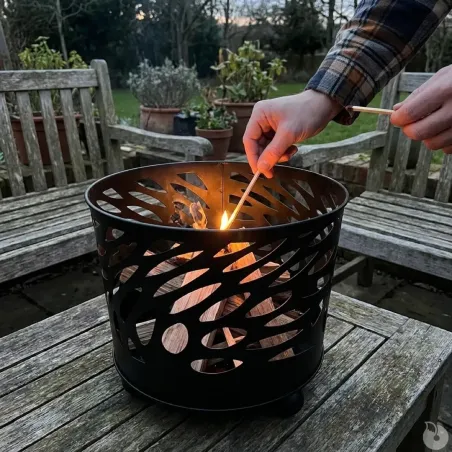 Brasero en métal Ø39xH32 cm