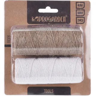 2 Cordes de jardin 60 et 40 m progarden