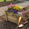 Jardinière carrée bois 30x30 / H 30 cm