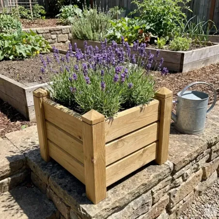 Jardinière carrée bois 30x30 / H 30 cm
