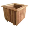 Bac à fleurs carré en bois géotextile 40 X 40 X 40 cm Bois autoclave