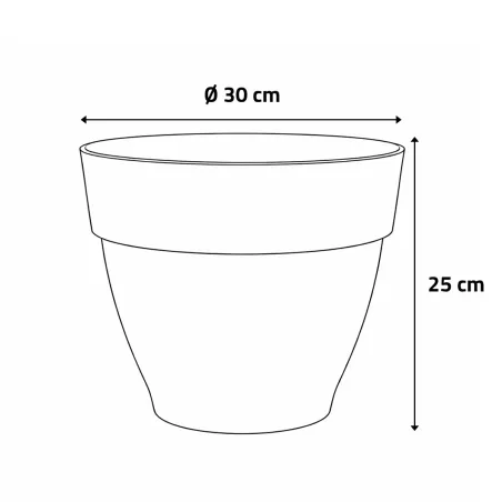 Pot plastique Elho diamètre 30 cm Hauteur 25 cm