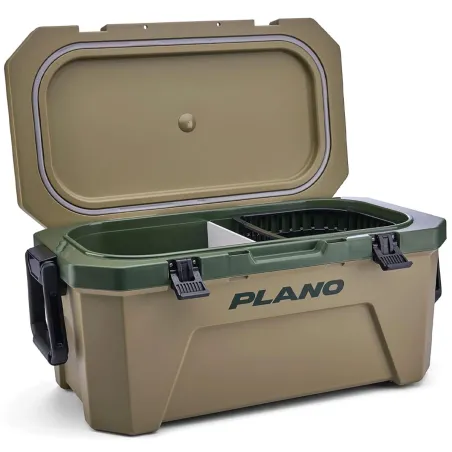 Caisse isotherme 30L Plano® verte - Étanche et résistante avec panier amovible