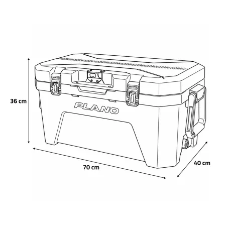 Caisse isotherme 30L Plano® verte - Étanche et résistante avec panier amovible