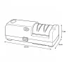 Aiguiseur de couteaux électrique pro 2 disques 50W 220V 22x9x7cm