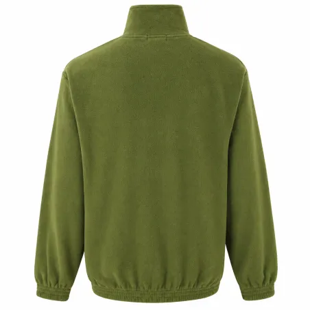 Blouson polaire broderie canard 2 poches polyester kaki M à 3XL