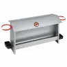 Mangeoire volailles 10kg avec 2 portes bouteilles - Tôle galvanisée - NOVITAL