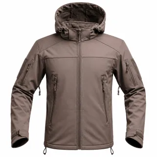 Veste Softshell Fighter A10® Homme Marron - Imperméable & Respirante