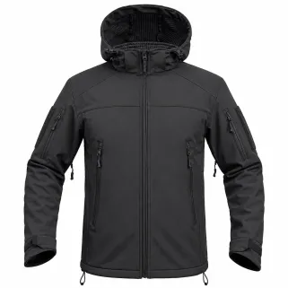 Veste Softshell Fighter A10® Homme Noire - Manches Longues