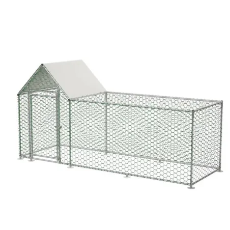 Enclos à volailles 3x1x1,5 m avec bâche | Robuste et pratique