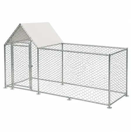 Enclos à volailles 3x1x1,5 m avec bâche | Robuste et pratique