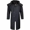 Manteau long Walker and Hawkes Waxstock navy de M à 3XL