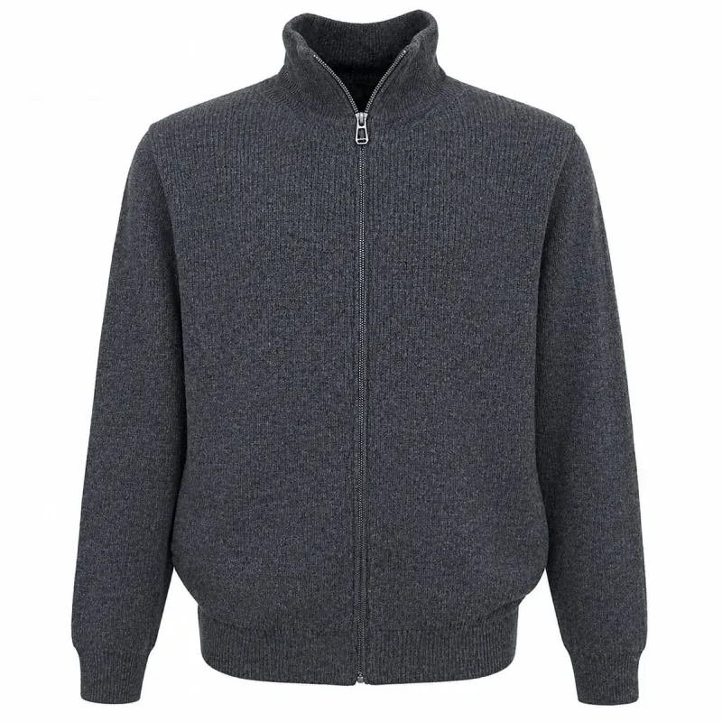 Blouson Cicero gris 70% acrylique 30% laine