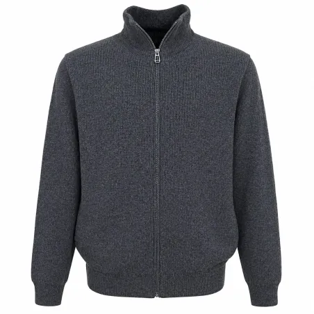 Blouson Cicero gris 70% acrylique 30% laine