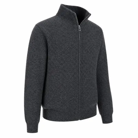 Blouson Cicero gris 70% acrylique 30% laine