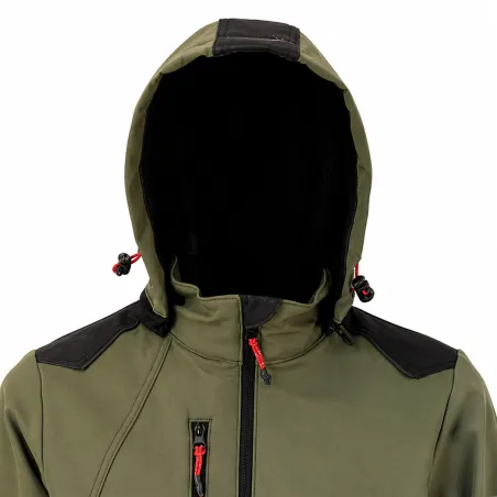 Blouson Softshell River polaire polyester kaki noir M à 3XL