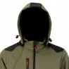Blouson Softshell River polaire polyester kaki noir M à 3XL
